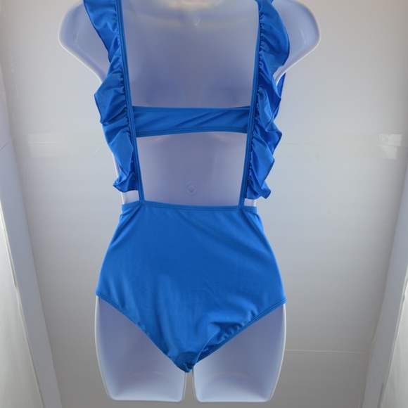 🔴 Two Piece Ruffle Strapped Swim Suit - Picture 6 of 7